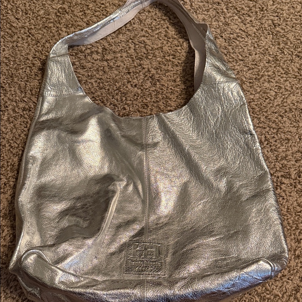 Silver Hobo Bag